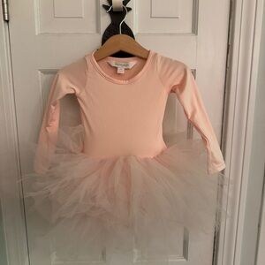Long Sleeve Tutu Dress - Ballet Pink